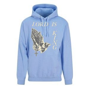 Lord King Jesus God Love Faith Church Family Pray Hands Fun Unisex Surf Hoodie