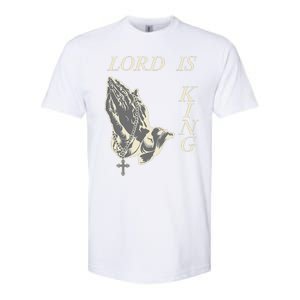 Lord King Jesus God Love Faith Church Family Pray Hands Fun Softstyle CVC T-Shirt