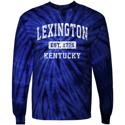 Lexington Kentucky Ky Vintage Established Sports Design Tie-Dye Long Sleeve Shirt