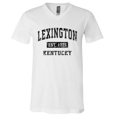 Lexington Kentucky Ky Vintage Established Sports Design V-Neck T-Shirt