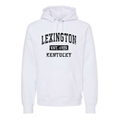 Lexington Kentucky Ky Vintage Established Sports Design Premium Hoodie