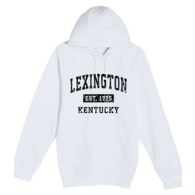 Lexington Kentucky Ky Vintage Established Sports Design Premium Pullover Hoodie