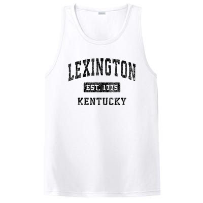 Lexington Kentucky Ky Vintage Established Sports Design PosiCharge Competitor Tank