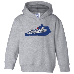 Louisville Kentucky Ky Map Toddler Hoodie