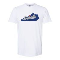 Louisville Kentucky Ky Map Softstyle CVC T-Shirt