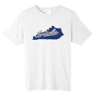 Louisville Kentucky Ky Map Tall Fusion ChromaSoft Performance T-Shirt