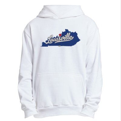 Louisville Kentucky Ky Map Urban Pullover Hoodie