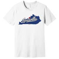 Louisville Kentucky Ky Map Premium T-Shirt