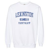 Lexington Kentucky Ky Vintage Athletic Sports Garment-Dyed Sweatshirt