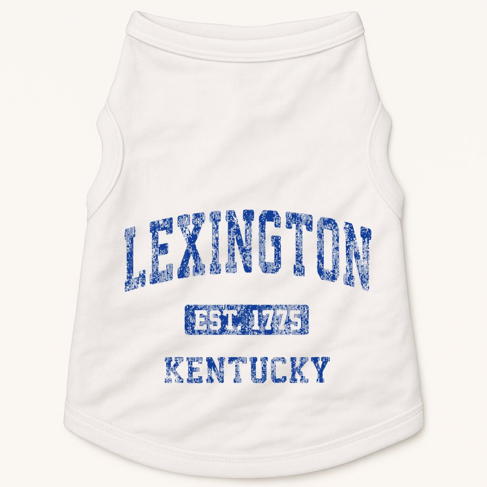 Lexington Kentucky Ky Vintage Athletic Sports Doggie Tank