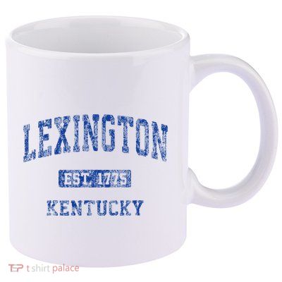 Lexington Kentucky Ky Vintage Athletic Sports 11oz C Handle Ceramic Mug