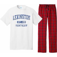 Lexington Kentucky Ky Vintage Athletic Sports Pajama Set