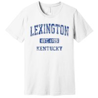 Lexington Kentucky Ky Vintage Athletic Sports Premium T-Shirt