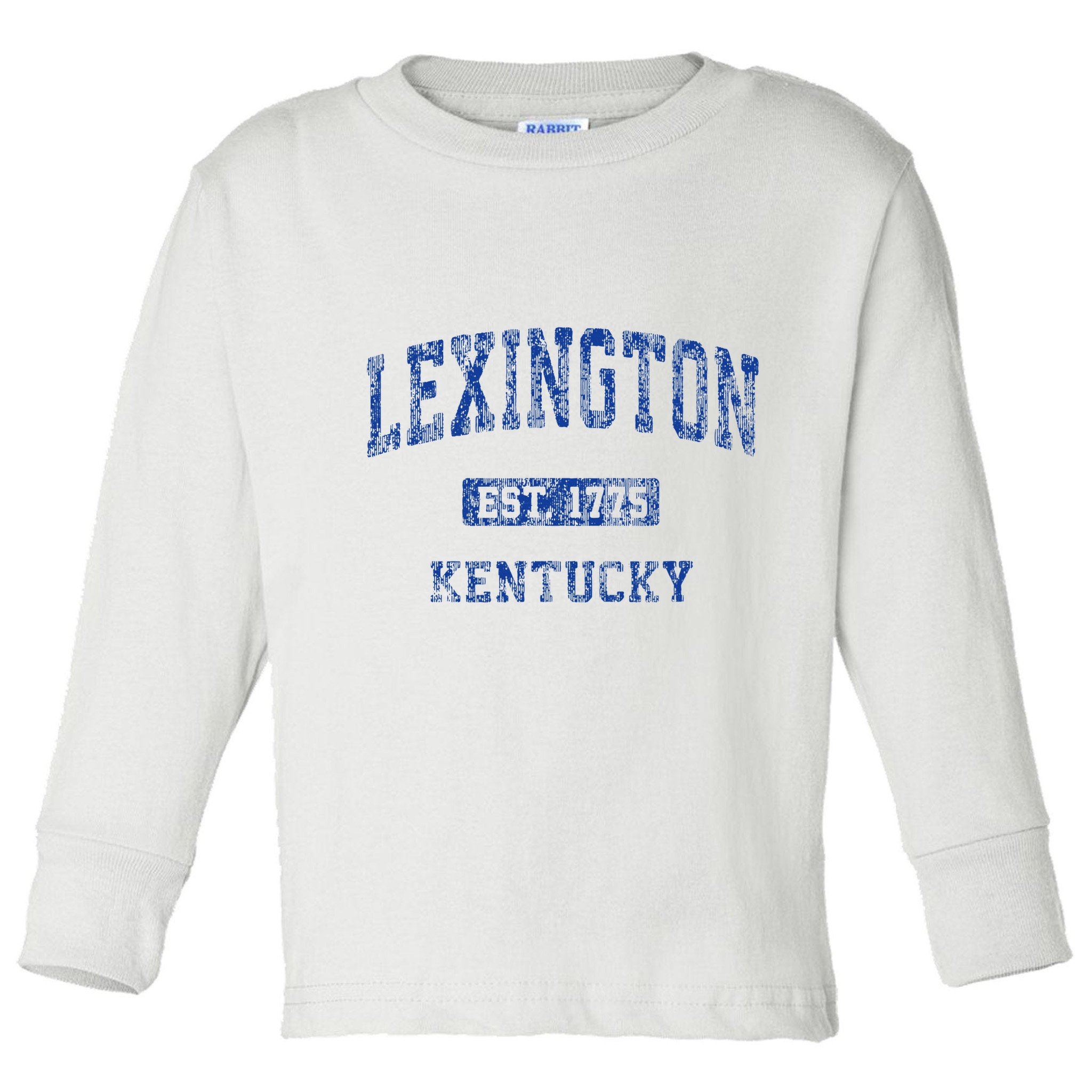 Lexington Kentucky Ky Vintage Athletic Sports Toddler Long Sleeve Shirt
