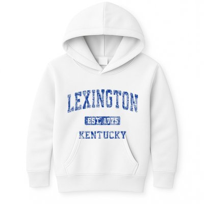 Lexington Kentucky Ky Vintage Athletic Sports Kids Hoodie