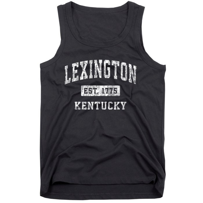 Lexington Kentucky Ky Vintage Established Sports Tank Top