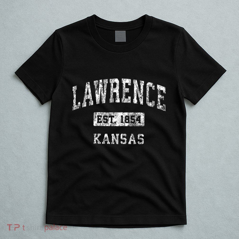 Lawrence Kansas Ks Vintage Established Sports T-Shirt