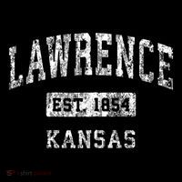 Lawrence Kansas Ks Vintage Established Sports T-Shirt