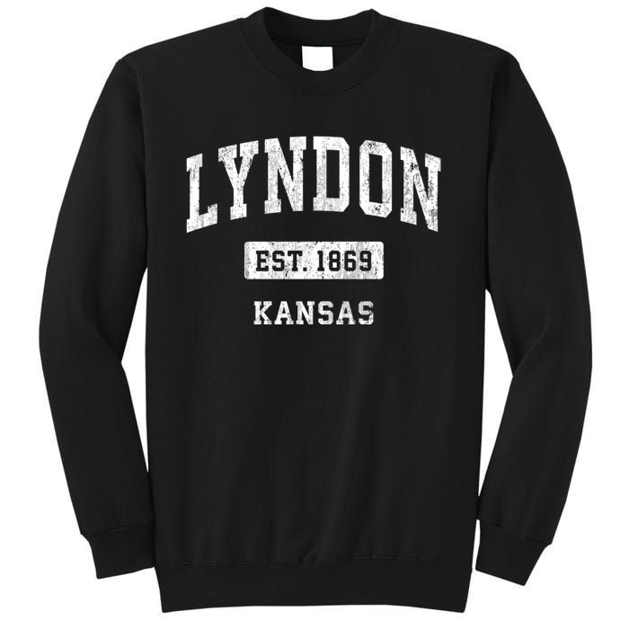 Lyndon Kansas Ks Vintage Sports Established Sweatshirt