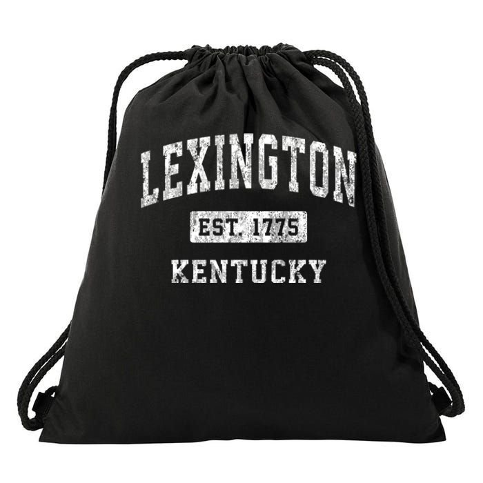 Lexington Kentucky Ky Vintage Established Sports Drawstring Bag