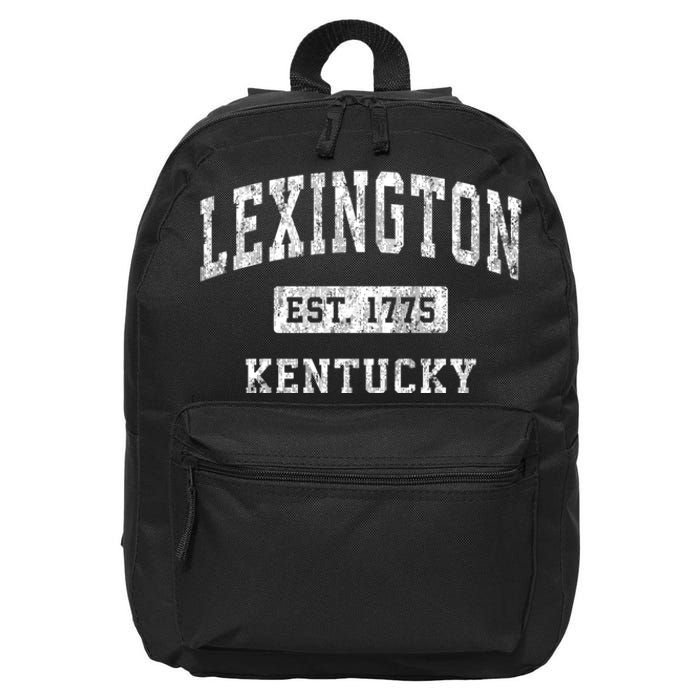 Lexington Kentucky Ky Vintage Established Sports 16 in Basic Backpack