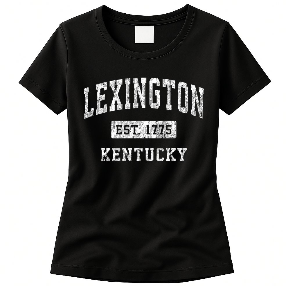 Lexington Kentucky Ky Vintage Established Sports Womens T-Shirt