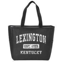 Lexington Kentucky Ky Vintage Established Sports Zip Tote Bag