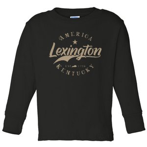 Lexington Ky Kentucky Toddler Long Sleeve Shirt