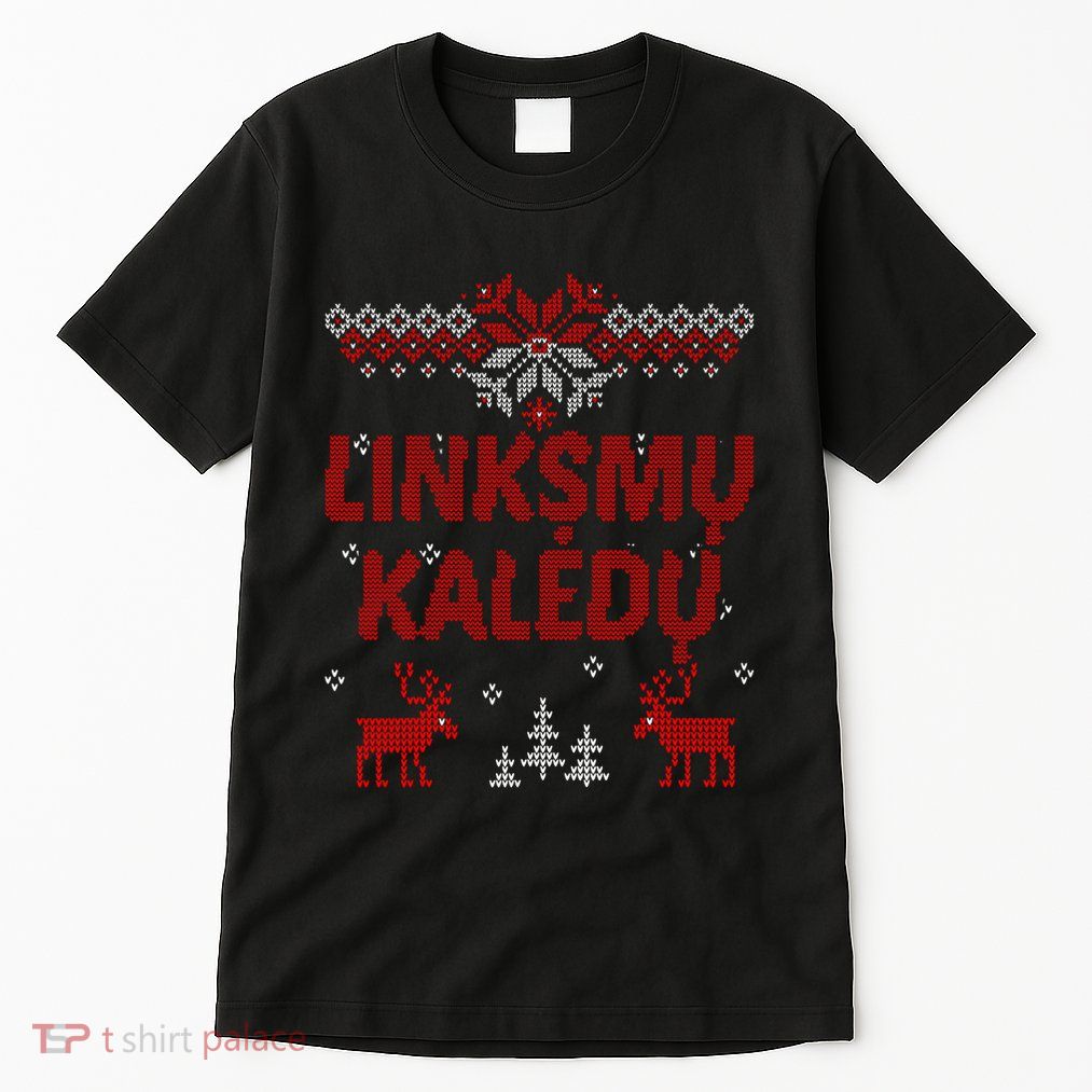 Linksmu Kaledu Lithuanian Merry Christmas Gift Idea Tall T-Shirt