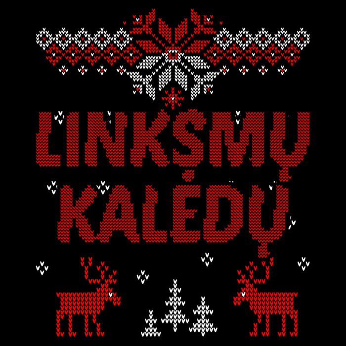 Linksmu Kaledu Lithuanian Merry Christmas Gift Idea Baby Bodysuit