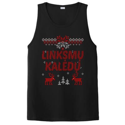 Linksmu Kaledu Lithuanian Merry Christmas Gift Idea PosiCharge Competitor Tank