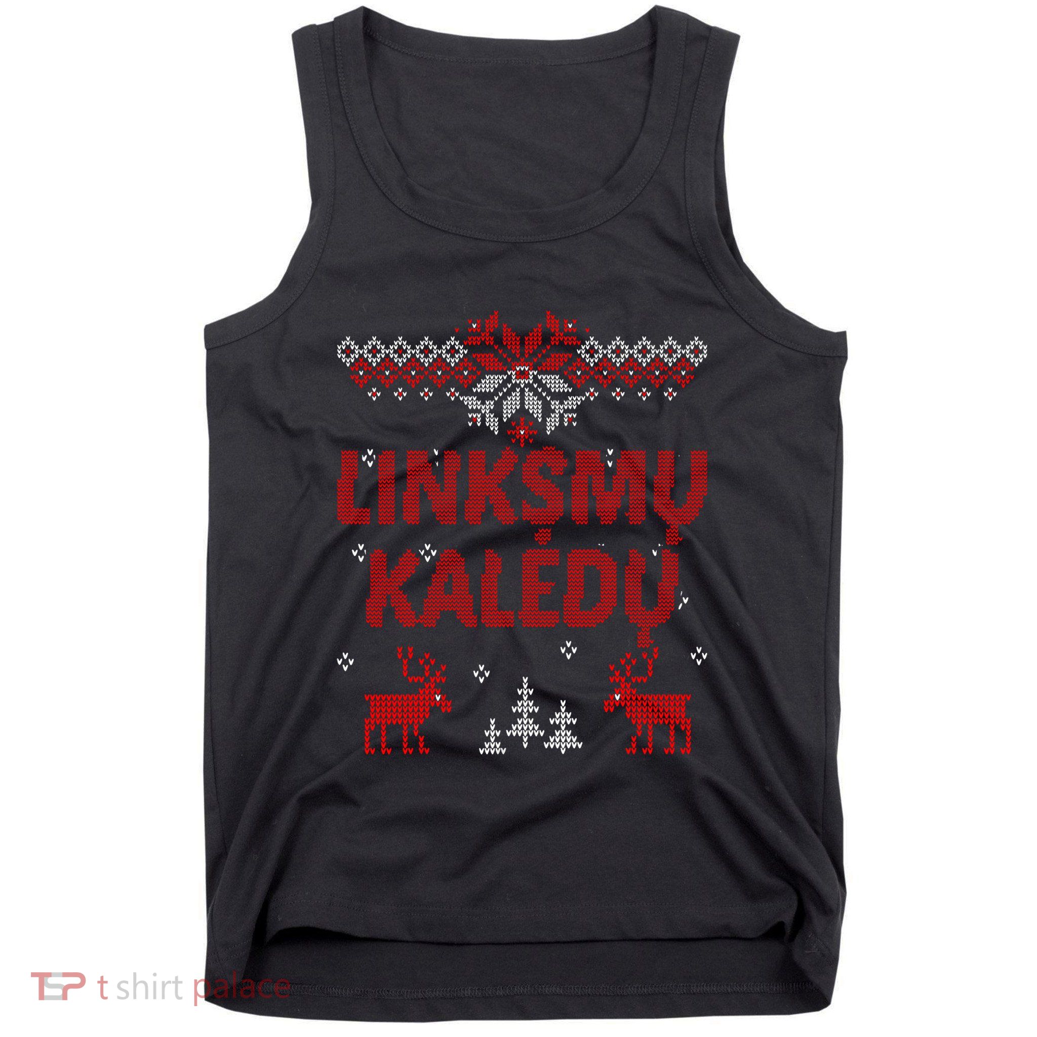 Linksmu Kaledu Lithuanian Merry Christmas Gift Idea Tank Top