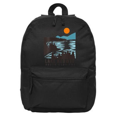 Lake Keowee Lake South Carolina Summer Lake Life Boating 16 in Basic Backpack