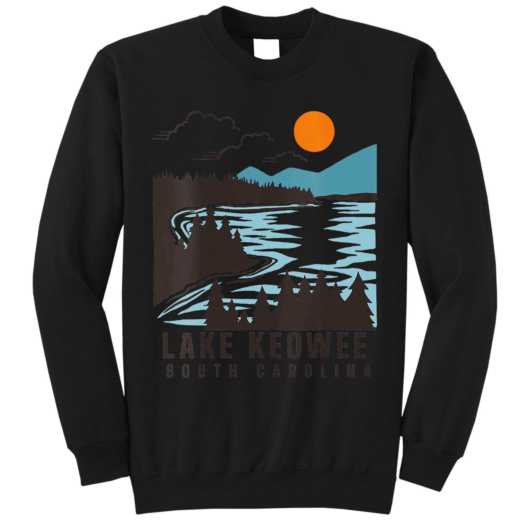 Lake Keowee Lake South Carolina Summer Lake Life Boating Tall Sweatshirt