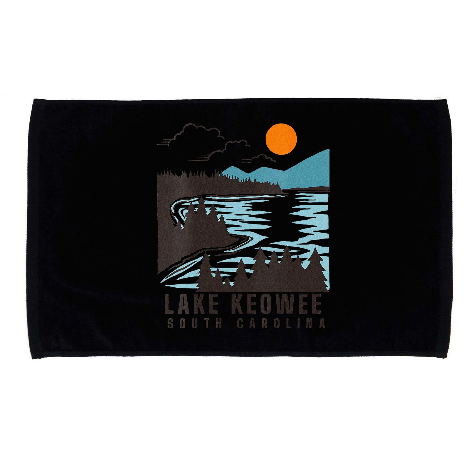 Lake Keowee Lake South Carolina Summer Lake Life Boating Microfiber Hand Towel