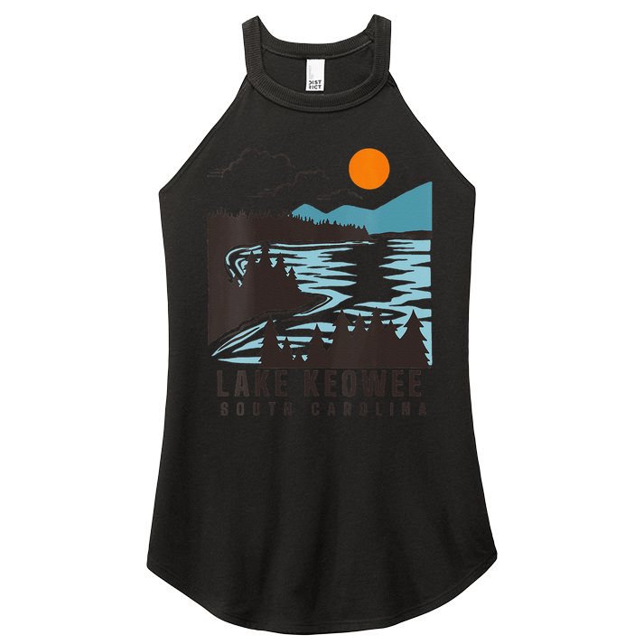 Lake Keowee Lake South Carolina Summer Lake Life Boating Women's Perfect Tri Rocker Tank