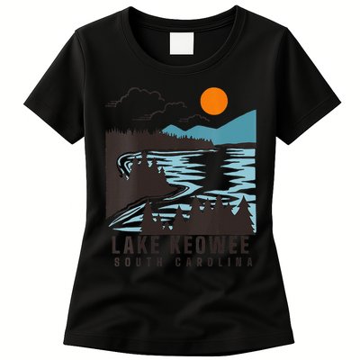 Lake Keowee Lake South Carolina Summer Lake Life Boating Womens T-Shirt
