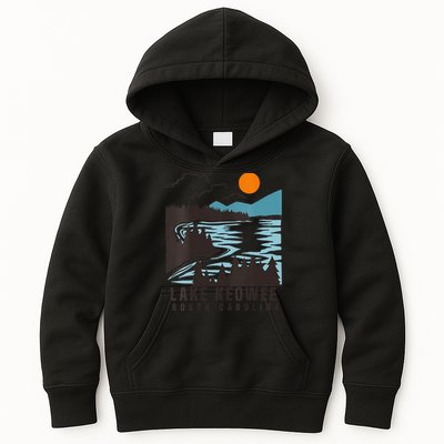 Lake Keowee Lake South Carolina Summer Lake Life Boating Kids Hoodie