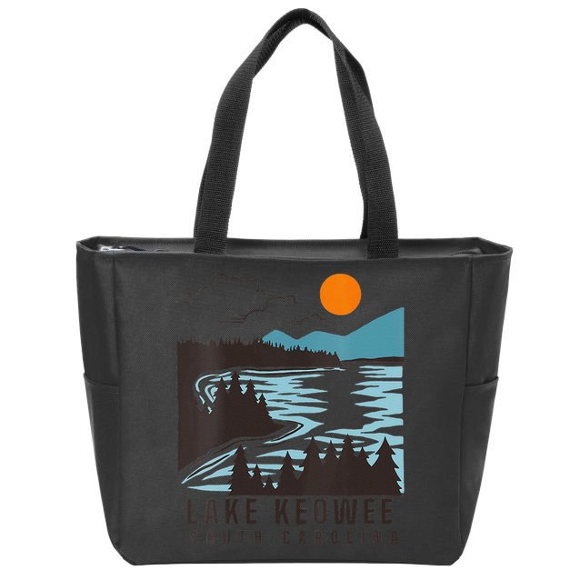 Lake Keowee Lake South Carolina Summer Lake Life Boating Zip Tote Bag
