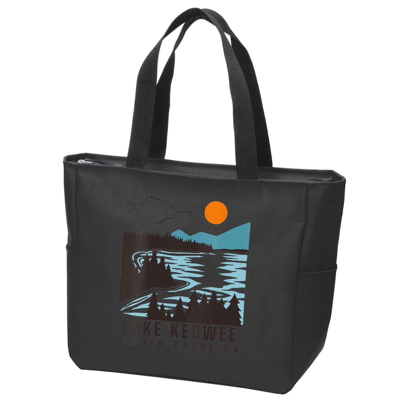 Lake Keowee Lake South Carolina Summer Lake Life Boating Zip Tote Bag