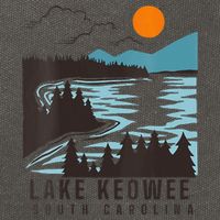 Lake Keowee Lake South Carolina Summer Lake Life Boating Cotton Canvas Backpack