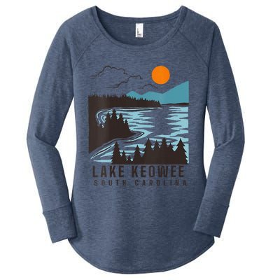 Lake Keowee Lake South Carolina Summer Lake Life Boating Women's Perfect Tri Tunic Long Sleeve Shirt