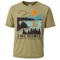Lake Keowee Lake South Carolina Summer Lake Life Boating Cooling Performance Crew T-Shirt