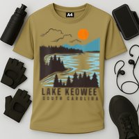 Lake Keowee Lake South Carolina Summer Lake Life Boating Cooling Performance Crew T-Shirt