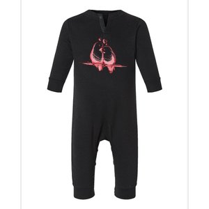 Lovebirds Kissing Infant Fleece One Piece