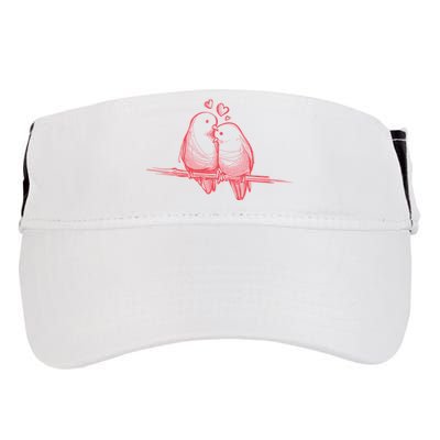 Lovebirds Kissing Adult Drive Performance Visor