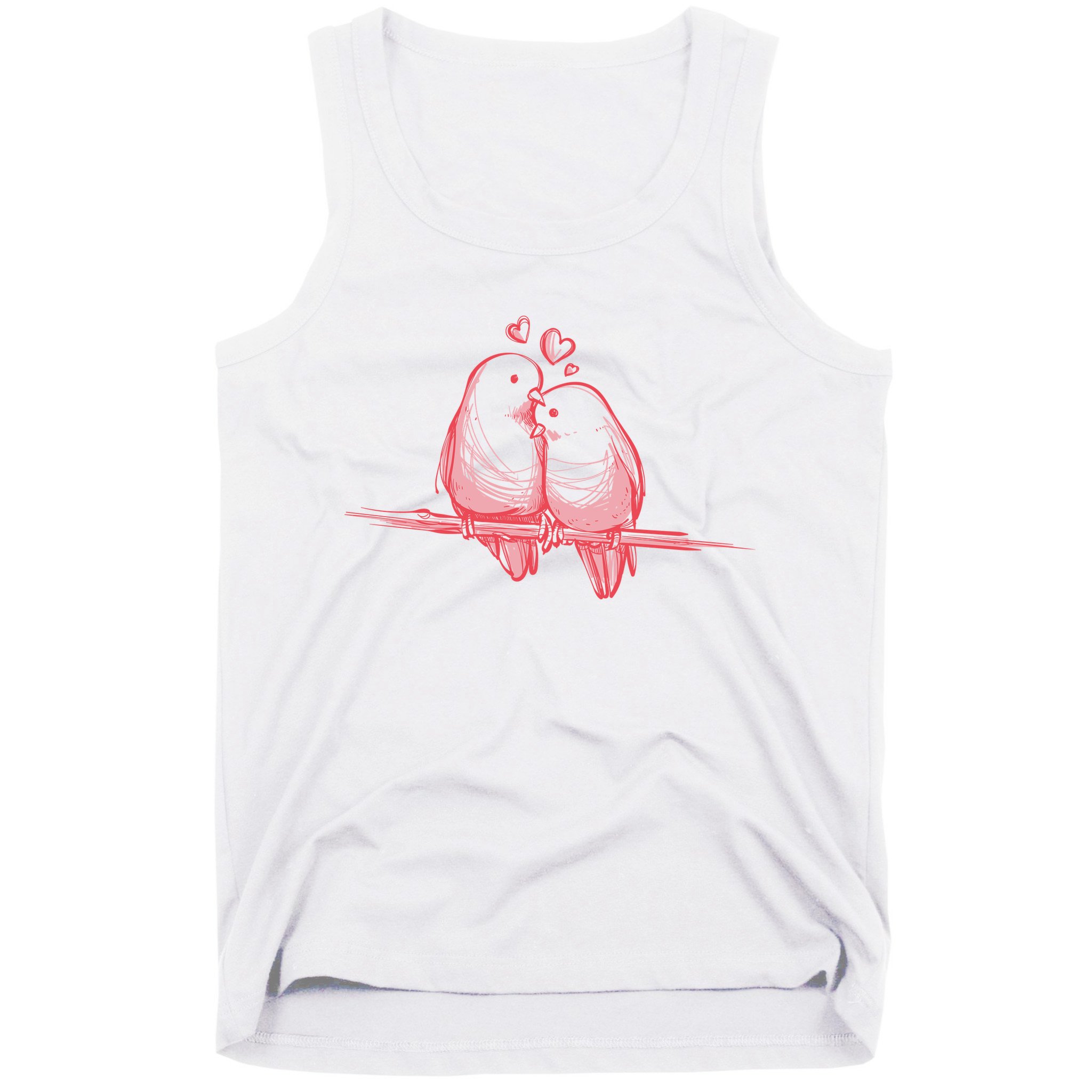 Lovebirds Kissing Tank Top