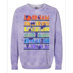 Library Kittens Colorblast Crewneck Sweatshirt