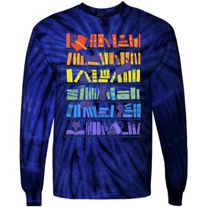 Library Kittens Tie-Dye Long Sleeve Shirt