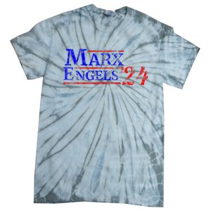 Leftist Karl Marx Engels Us Election Democratic Socialist Tie-Dye T-Shirt